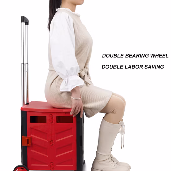 La Chine panier pliable chariot roulant portable avec quatre roues
