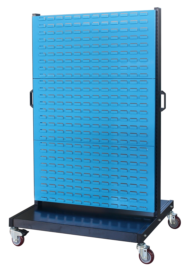 Medium Duty Garage Moveable Material Shelf with 6 Panels in Blue Light Duty Rack