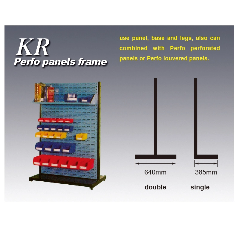 Medium Duty Garage Double Side Shelf with 8 Panels Light Duty Rack