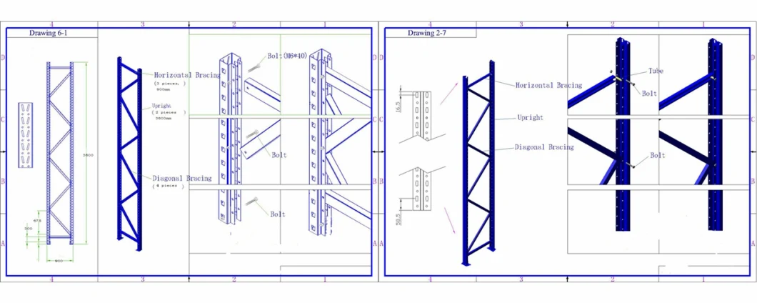 The Latest Warehouse Rack Multi Storage Rack Supported Mezzanince for Plastic Pallet.