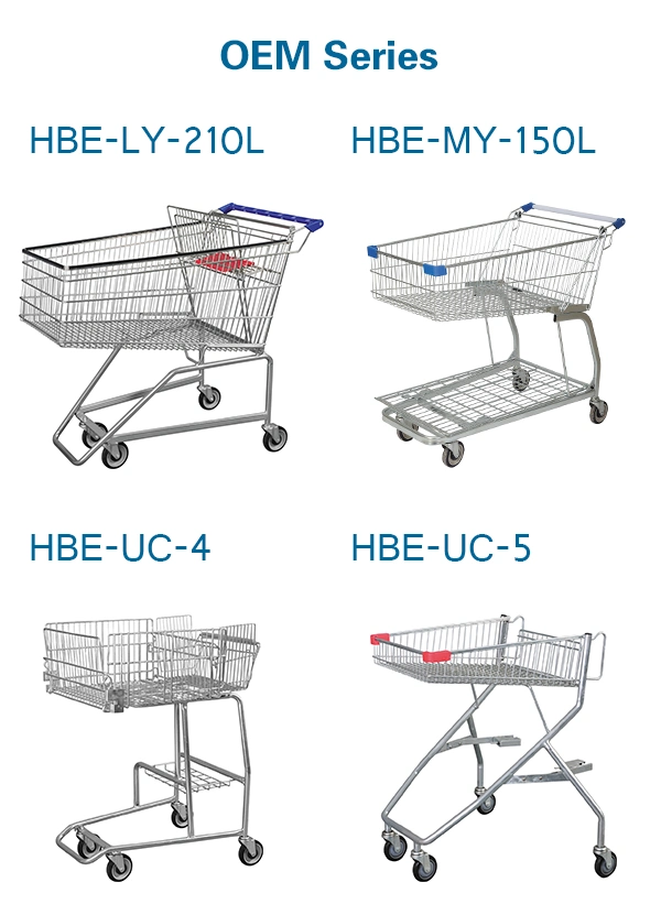 Grocery Store Supermarket Push Cart Shopping Trolley