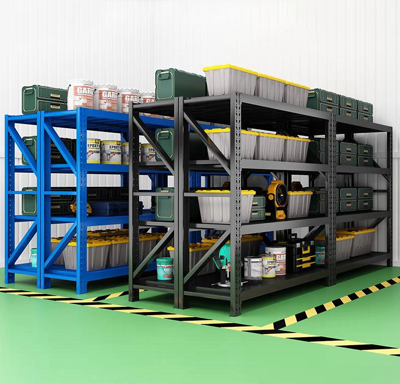 Chinese Slippers Industrial Adjustable Metal Pallet Rack Warehouse/ Storage/Display/Goods/Supermarket Boltless Shelf with 3 or 4 Tiers