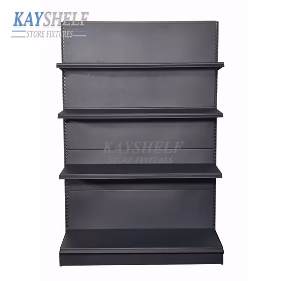 Étagère de supermarché en métal de dépanneur d'épicerie en gros pour le magasin de détail